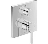 Duravit C. 2000 mitigeur de douche à encastrer C14210011010, chromé , carré, avec inverseur