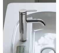 Duravit C.1 Mitigeur monocommande de lavabo M, sans vidage, saillie 113mm, C11020002010, Couleur: chrome