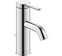 Duravit C.1 mitigeur lavabo S C11013001010 FreshStart, MinusFlow, avec tirette, chrome brillant
