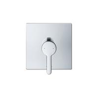 Duravit C.1 Mitigeur monocommande de douche encastré, rosette carrée, 1 consommateur, C14210009010, Couleur: chrome