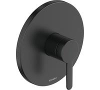 Duravit C.1 Mitigeur monocommande de douche encastré, rosette ronde, 1 consommateur, C14210010046, Couleur: Noir Mat