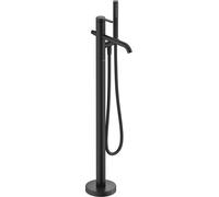 Duravit C.1 Mitigeur monocommandé pour bain au sol, saillie 201mm, support de douche et flexibles de douche inclus, C15250001046, Couleur: Noir Mat