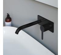 Duravit C.1 Mitigeur monocommande de lavabo encastré, saillie 225 mm, C11070004046, Couleur: Noir Mat