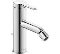 Duravit C.1 Robinet de bidet à levier unique (bec hauteur 70 mm) avec robinet de vidange de tirette Cartouche céramique et limiteur de température Chromé