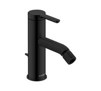 Duravit C.1 Mitigeur monocommandé pour bidet, avec garniture découlement, bec fixe avec rotule, saillie 121mm, C12400001046, Couleur: Noir Mat