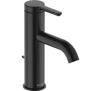 Duravit C.1 Mitigeur monocommande de lavabo M, avec vidage escamotable, saillie 113 mm, C11020001046, Couleur: Noir Mat