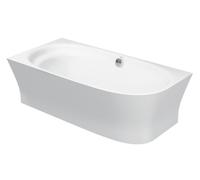 Duravit Cape Cod Baignoires d'angle à gauche, avec un dossier incliné, 1900x900mm, habillage sans soudure, bâti-support, blanc, 700362000000000