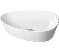 Duravit Cape Cod évier 500 mm, sans trou de coulée, sans trop-plein, 23395000001, Couleur: Couleur intérieure blanche, couleur extérieure blanche, avec Wondergliss