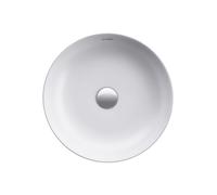Duravit Cape Cod Évier à poser, 430 mm, sans table de robinetterie, sans trop-plein, 2328433200, Couleur: Couleur intérieure blanc soyeux mat, Couleur extérieure blanc soyeux mat
