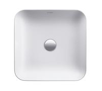 Duravit Cape Cod Évier à poser, 430x430 mm, sans table de robinetterie, sans trop-plein, 2340433200, Couleur: Couleur intérieure blanc soyeux mat, Couleur extérieure blanc soyeux mat
