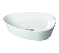 Duravit Cape Cod évier 500 mm, sans trou de coulée, sans trop-plein, 23395026001, Couleur: Couleur intérieure blanc, couleur extérieure blanc soyeux mat, avec WonderGliss