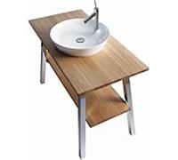 Duravit Vasque à poser Cape Cod 2328480000 Ø 48 cm, trou robinetterie îlot, sans trop-plein, blanc