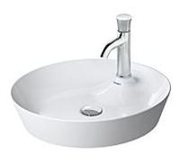 Duravit Cape Cod vasque à poser 23284800001 Ø 48cm, avec trou pour robinetterie, sans trop-plein, blanc WonderGliss