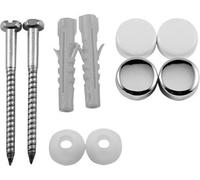 Duravit Capuchons de fixation blanc et chrome, 0067011000