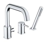 Duravit Circle Mitigeur de baignoire 3 trous avec système de mitigeur en céramique Chromé