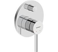 Duravit Circle mitigeur de bain à encastrer E4210008010 inverseur à réarmement automatique, chromé