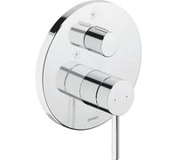 Duravit Circle mitigeur de douche à encastrer CE4210012010 Rosace ronde, inverseur, avec parties visibles, unité fonctionnelle, chromé