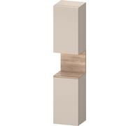 Duravit Qatego Armoire haute, porte à droite, 400x360x1760mm, niche Chêne Mamorisé, QA1346R55830010, Couleur: Taupe Supermatt/avec Ã©clairage de niche