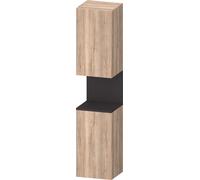 Duravit Collection One Armoires hautes, charnières à droite, 400x360x1760mm, niche graphite super mate, QA1346R80550010, Couleur: ChÃªne marbrÃ©/avec Ã©clairage de niche
