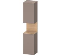 Duravit Collection One Armoires hautes, charnières à gauche, 400x360x1760mm, niche chêne naturel, QA1346L30430010, Couleur: basalte mat/avec Ã©clairage de niche