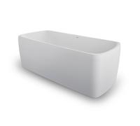 Duravit Baignoire en pose libre Qatego 1800x800x440 mm 2 pentes de dos blanc mat