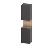 Duravit Qatego Armoire haute, porte à droite, 400x360x1760mm, niche Chêne Mamorisé, QA1346R55800000, Couleur: supermatt en graphite