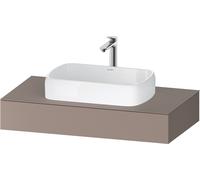 Duravit Duravit Console Qatego 100x55x17 cm, basalte mat, 1 découpe Quantité:1