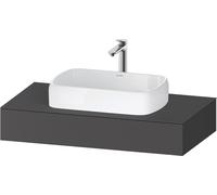 Duravit Duravit Console Qatego 100x55x17 cm, graphite mat, 1 découpe Quantité:1