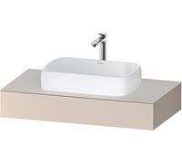 Duravit Duravit Console Qatego 100x55x17 cm, taupe mat, 1 découpe Quantité:1