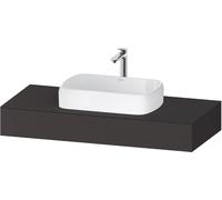 Duravit Qatego Console, 1200x550x170mm, avec découpe au centre, QA4802080800000, Couleur: supermatt en graphite