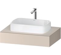 Duravit Duravit Console Qatego 80x55x17 cm, taupe supermat, 1 découpe Quantité:1