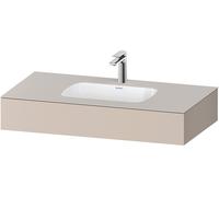 Duravit Collection One lavabo à encastrer avec console, 1000x550x170mm, QA4691091910000, Couleur: Taupe mat