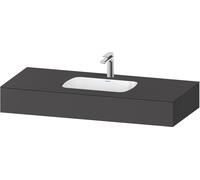 Duravit Collection One lavabo à encastrer avec console, 1200x550x170mm, QA4692049490000, Couleur: Graphite mat
