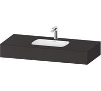 Duravit Collection One lavabo à encastrer avec console, 1200x550x170mm, QA4692080800000, Couleur: supermatt en graphite