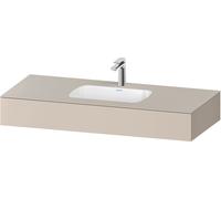 Duravit Collection One lavabo à encastrer avec console, 1200x550x170mm, QA4692083830000, Couleur: taupe supermatt