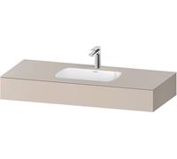 Duravit Collection One lavabo à encastrer avec console, 1200x550x170mm, QA4692091910000, Couleur: Taupe mat