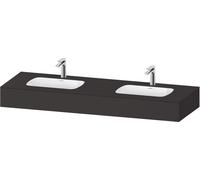 Duravit Duravit Ensemble meuble vasque encastrée Qatego 160x55x17cm, avec robinetterie, 2 tiroirs, gris mat Quantité:1