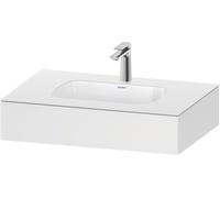Duravit Qatego lavabo encastré avec console, 800x550x170mm, QA4690018180000, Couleur: Blanc Mat
