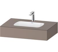 Duravit Collection One lavabo à encastrer avec console, 800x550x170mm, QA4690043430000, Couleur: Basalte mat