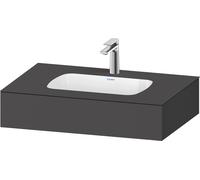 Duravit Collection One lavabo à encastrer avec console, 800x550x170mm, QA4690049490000, Couleur: Graphite mat
