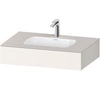 Duravit Collection One lavabo à encastrer avec console, 800x550x170mm, QA4690084840000, Couleur: Blanc Supermatt