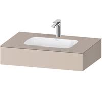 Duravit Collection One lavabo à encastrer avec console, 800x550x170mm, QA4690091910000, Couleur: Taupe mat