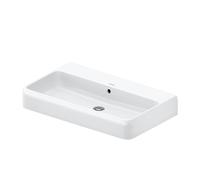 Duravit Lavabo Qatego 2382800060 80 x 47 cm Blanc brillant Sans trou pour robinetterie, trop-plein