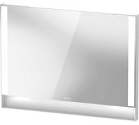 Duravit Qatego miroir, 1000x65x750mm, champs lumineux latÃ©raux, intensitÃ© lumineuse variable, QA70830, Coloris: Blanc mat/avec miroir chauffant - QA7083018180100