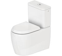 Duravit Collection One WC sur pied, pour combinaison, chasse d'eau basse, sortie variable, 390x660x400mm, rimless, 2021092000, Couleur: Blanc avec HygieneGlaze