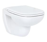Duravit Ensemble WC suspendu D-Code 45700900A1 sans rebord Durafix siège inclus blanc brillant
