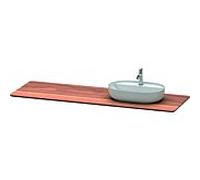 Duravit Luv console de lavabo LU9463R7777 178,3x59,5cm, droite, en noyer, en bois massif, avec 1 découpe