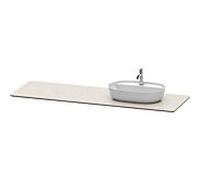 Duravit console de lavabo Luv Duravit 178,3x59,5 cm, droite, structure Sand , en pierre de quartz, découpe 2000