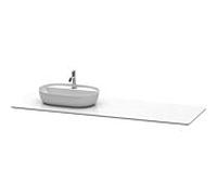 Duravit Console lavabo Luv LU9468L1717 178,3×59,5 cm gauche, structure blanche, quartz, 1 découpe
