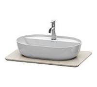 Duravit console de lavabo Luv LU946502525 68.8x47.5cm, structure Sand , en pierre de quartz, avec découpe 2000